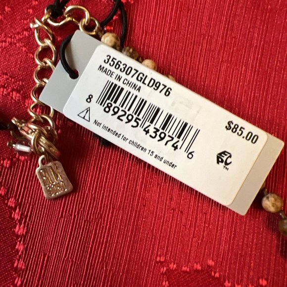 Robert Lee Morris Soho Shaky Leaf Jasper Necklace💖Valentine’s Gift under $25💖 - Picture 6 of 8